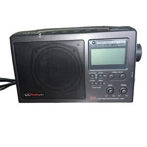 CC Radio Plus DX Portable AM/FM,Weather Alerts radio Portable Black Small 11x3x7